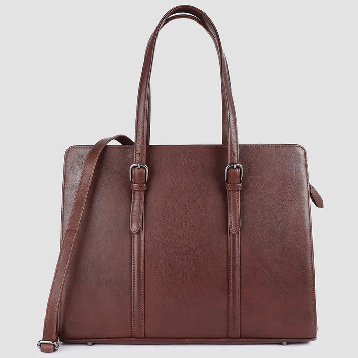 Genuine Leather Tote Bag - Espresso