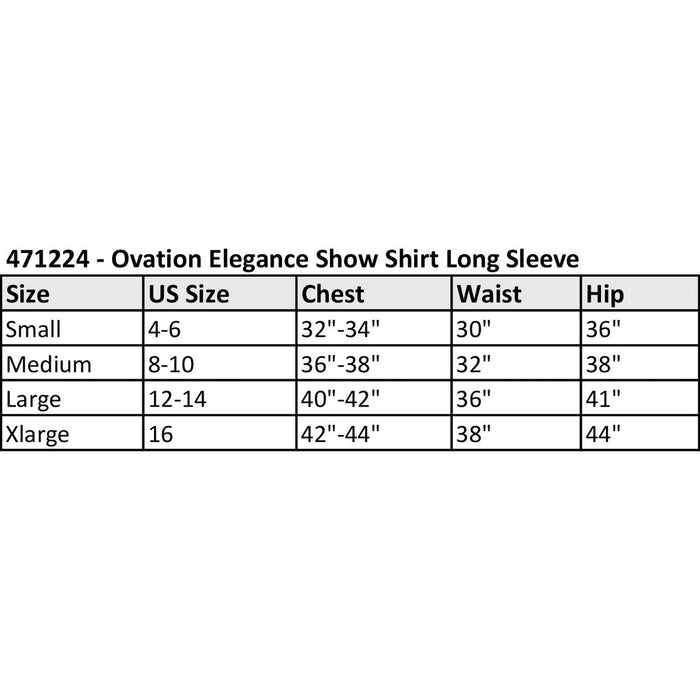 471224 - Ovation Elegance Show Shirt Long Sleeve