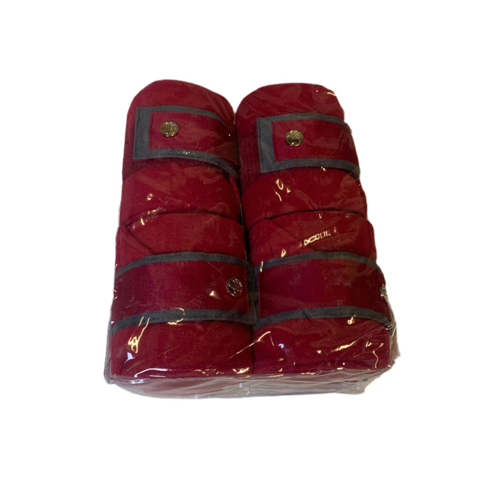 CNT 2858BB P.S. of Sweden Polo Wraps Red Set of 4 (New)