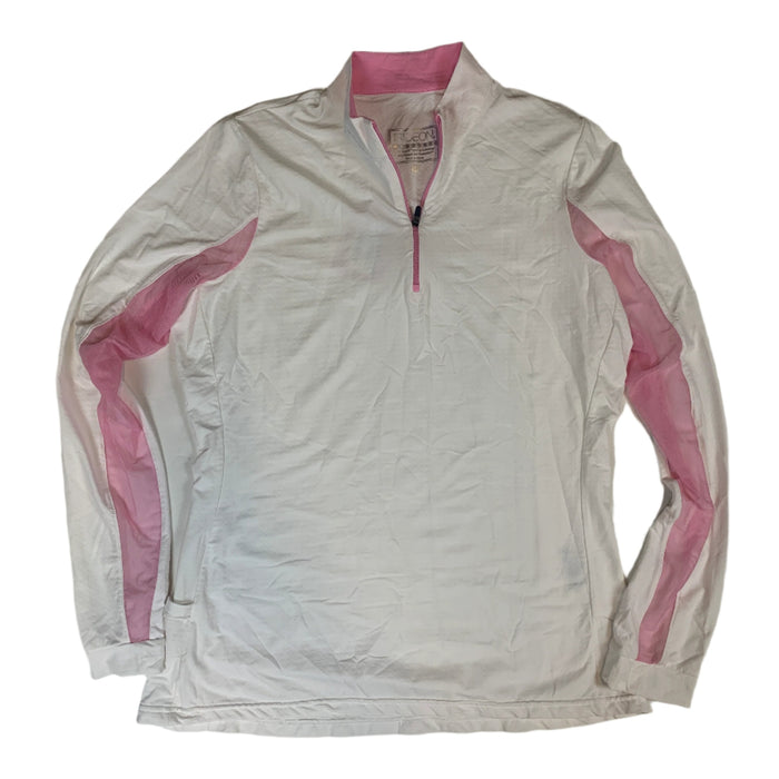 CNT 2858F Irideon Long Sleeve Shirt White/Pink Medium