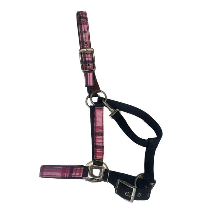 CNT 2861K Lami-Cell Break Away Halter Pink Plaid Horse