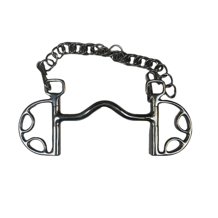 CNT 2865I Myler Ported Kimberwick D-Ring 5.5"