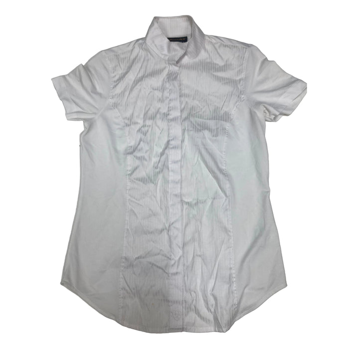 CNT 2884 AAA Ariat Pro Series Short Sleeve Shirt White 36
