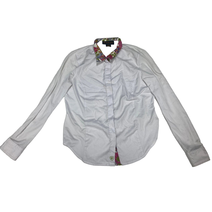 CNT 2884 BBB Ariat Pro Series Long Sleeve Shirt White 36