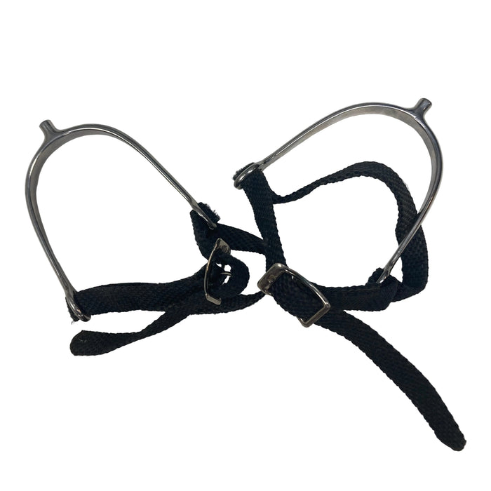 CNT 2884 WW Short Rounded Spurs with Nylon Straps