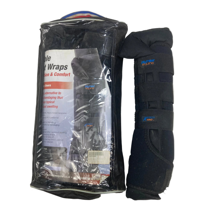 CNT 2884 B Premier Equine Stable Boot Wraps Black Hind Medium (New)