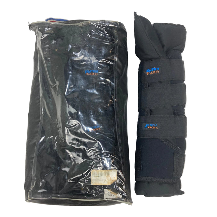 CNT 2884 C Premier Equine Stable Boot Wraps Black Front Medium (New)