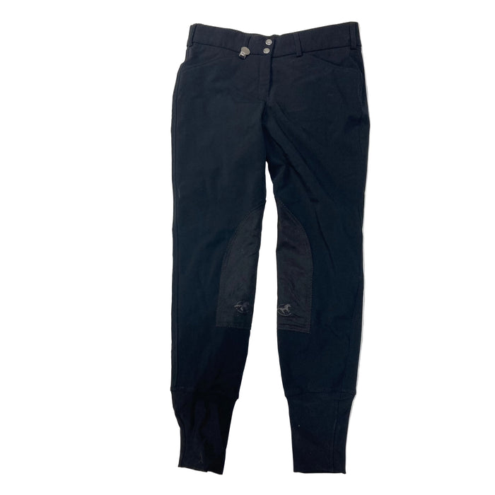 CNT 2140MMMM Smartpak Bradley Knee Patch Breeches Black 28L (New)
