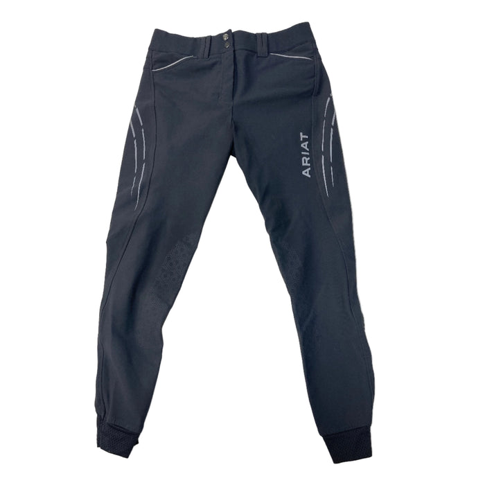 CNT 2916A Ariat Silicone Knee Patch Breeches Grey 26