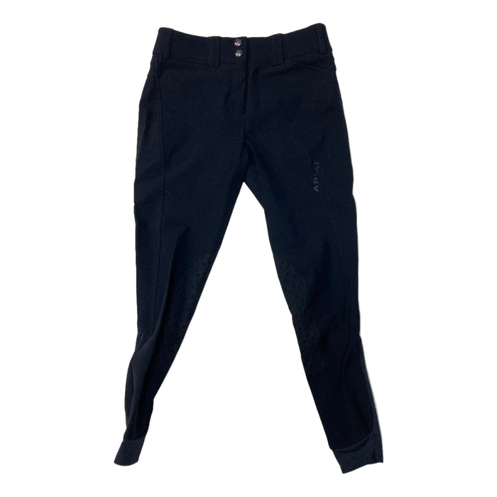 CNT 2916C Ariat Tri Factor Silicone Knee Patch Breeches Black 26R