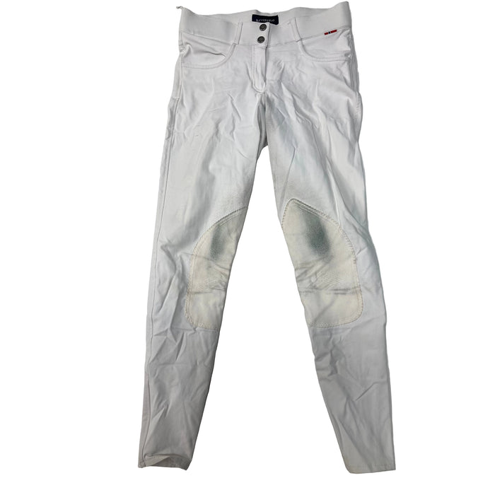 CNT 2916K B Vertigo Knee Patch Breeches White 24