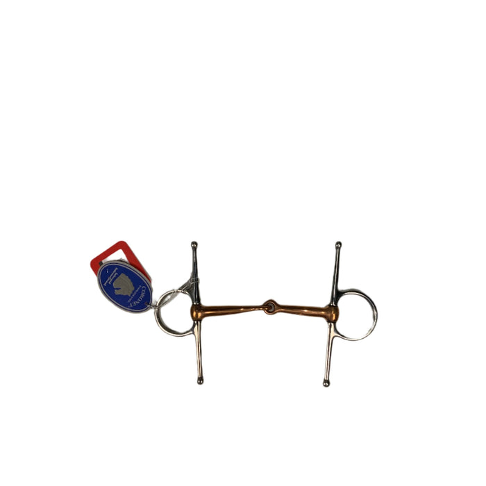 CNT 2833G Coronet Full Check Snaffle Bit Copper 5.5" (New)