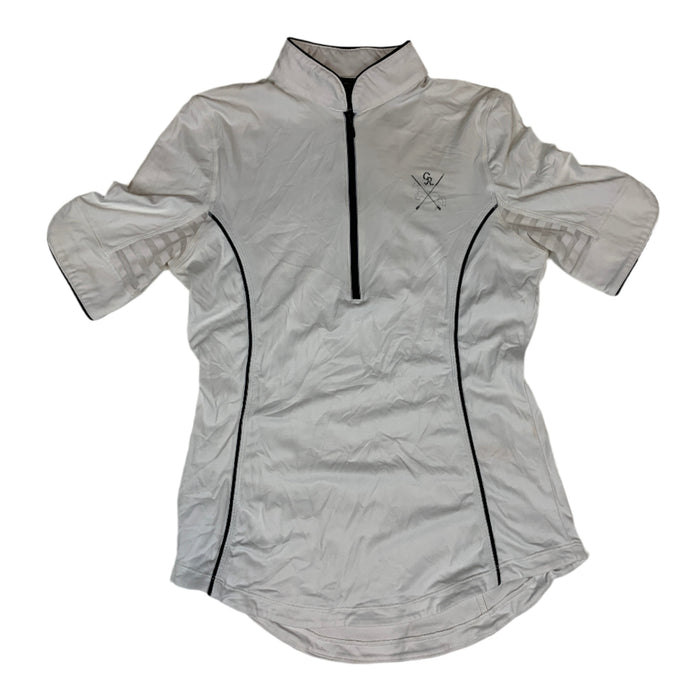 CNT 2867F Goode Rider Short Sleeve Show Shirt White Small