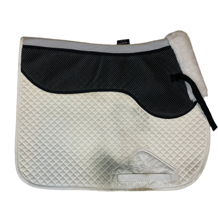 CNT 2867P Arma Contour Pro Grip Saddle Pad White