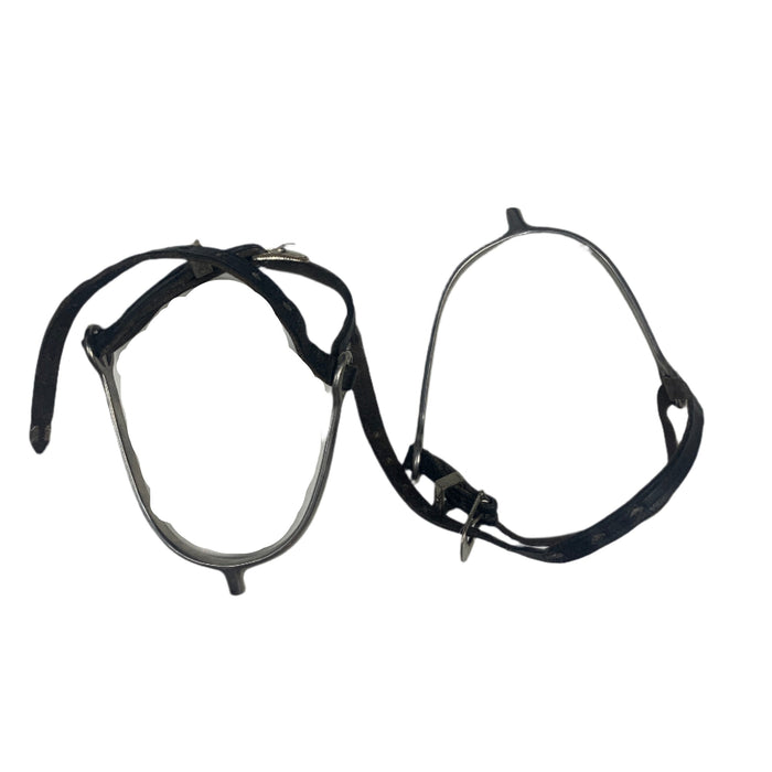 CNT 2876F Small Rounded Spurs with Silver Buckle Straps