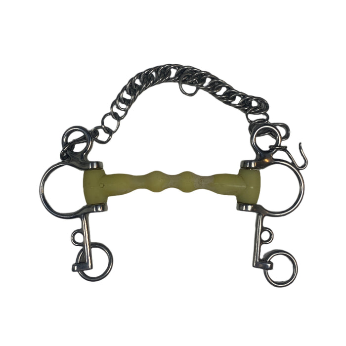 CNT 2876P Happy Mouth Mullen Mouth Pelham Bit 5"