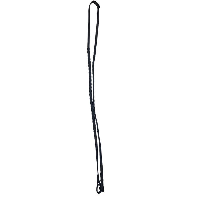 CNT 2885G Leather Braided Reins Brown