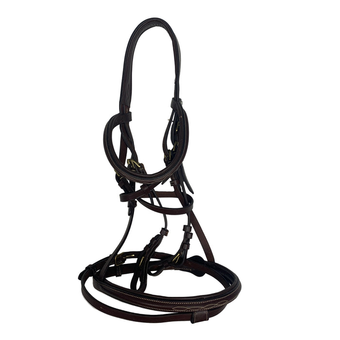 CNT 2890 G Horze Bridle and Reins Brown Full