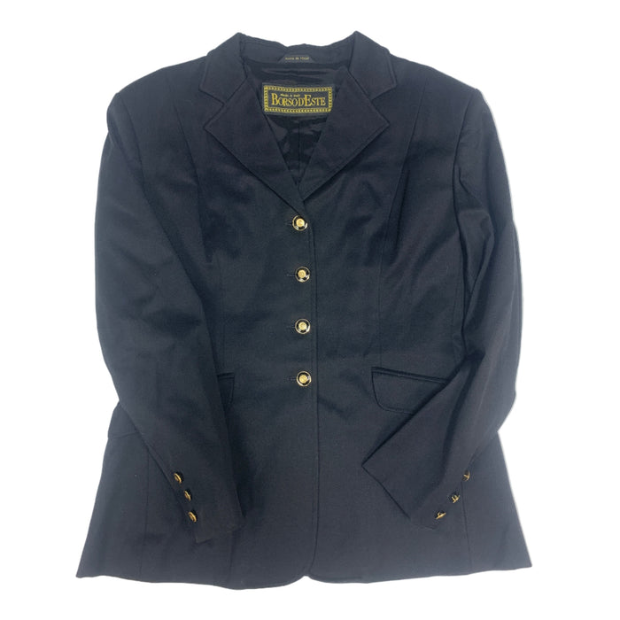 CNT 2898QQ D1 Borsod Este Show Coat Itlian Wool Balck Large