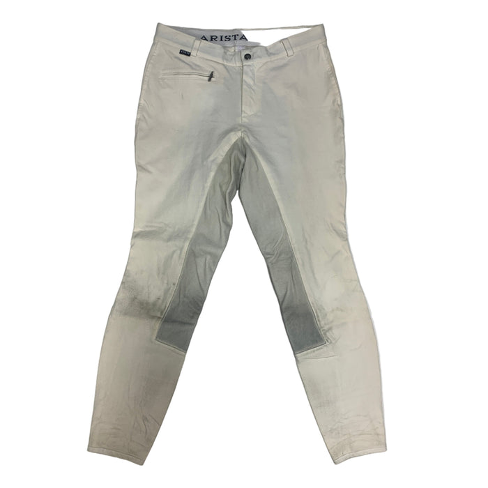 CNT 2898DDD Arista Full Seat Breeches White 30