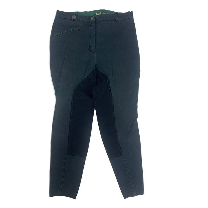 CNT 2898EEE Royal Highness Full Seat Breeches Black 32L
