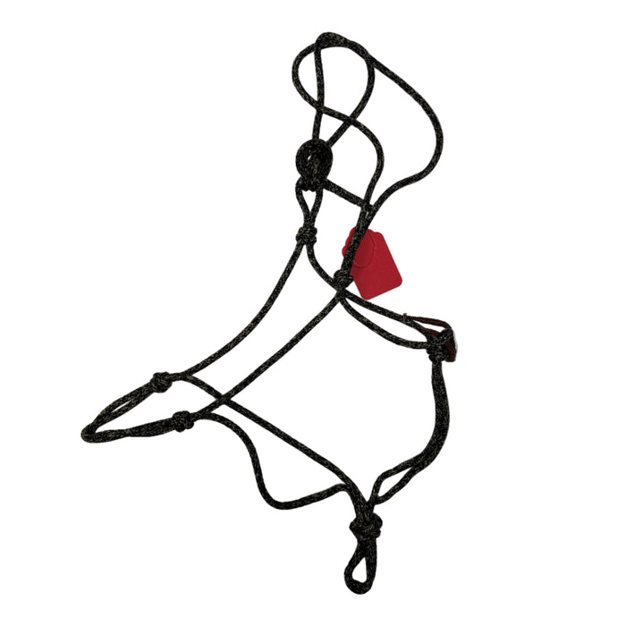 CNT 2908A Parelli Rope Halter Tan and Black Reg