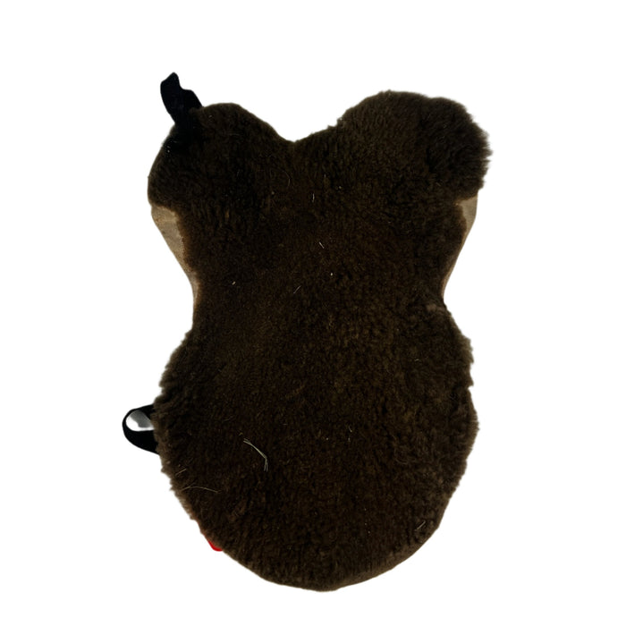 CNT 2821B Fleeced Lined Saddle Seat Cover Brown