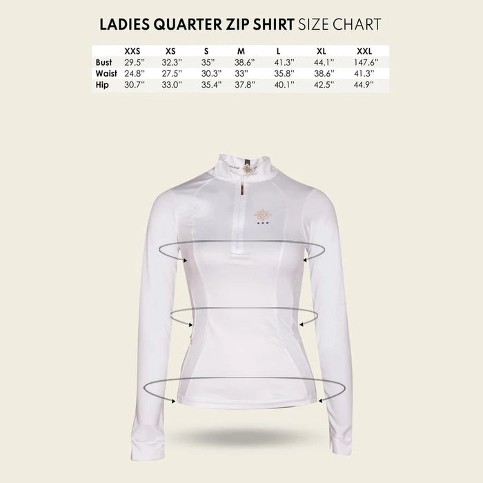 Espoir Navy Stirrups Yellow Quarter Zip Sun Shirt