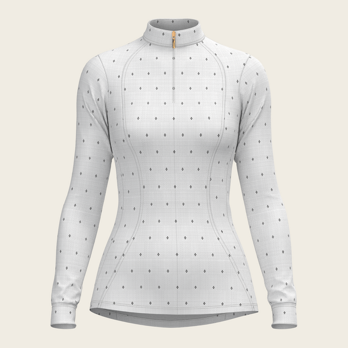 Espoir Mosaic 4 Dot Quarter Zip Sun Shirt
