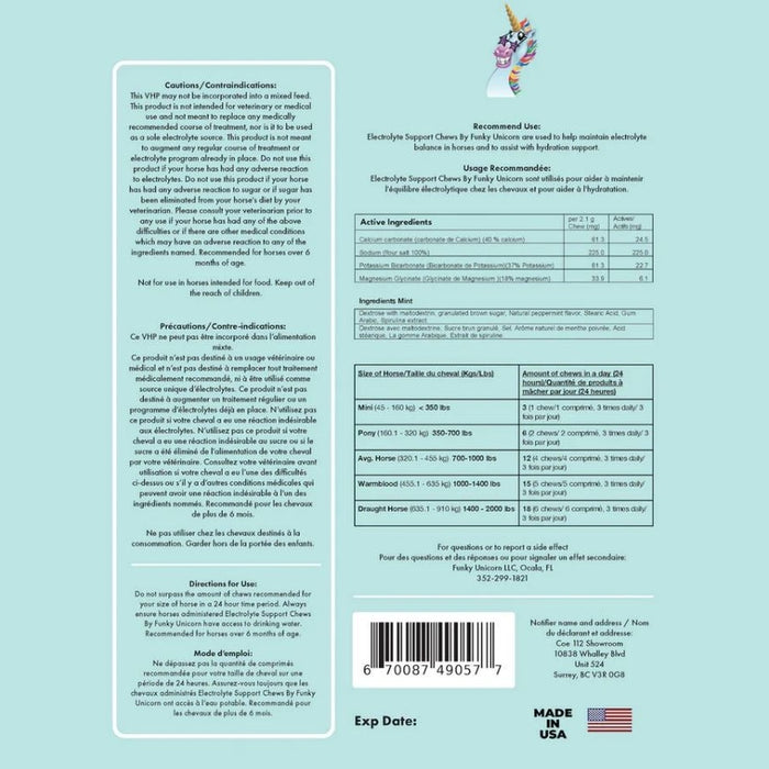 Funky Unicorn Nutrition Facts