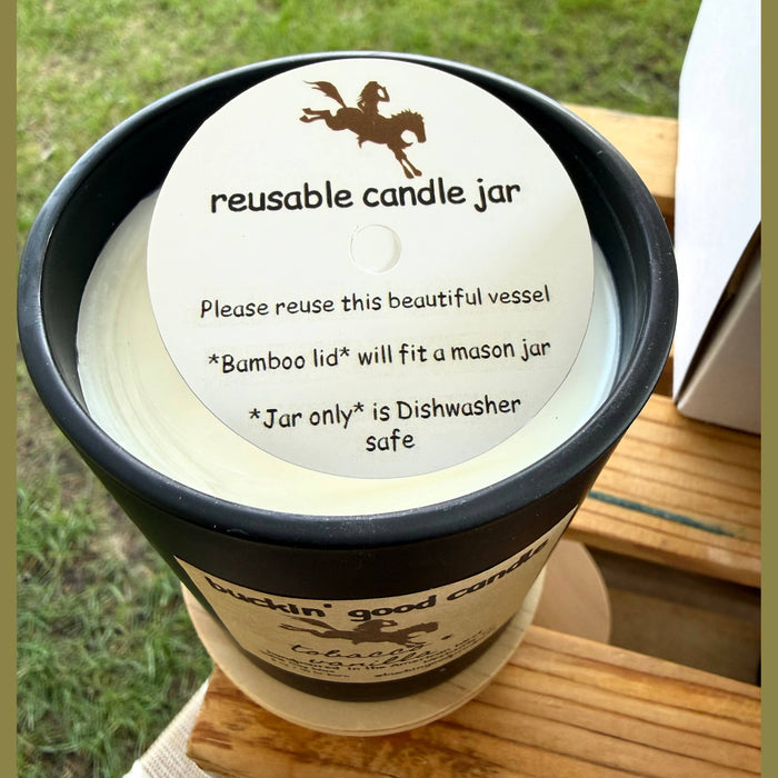 Buckin' Good Candle Rosewood + Wildflowers (western decor)