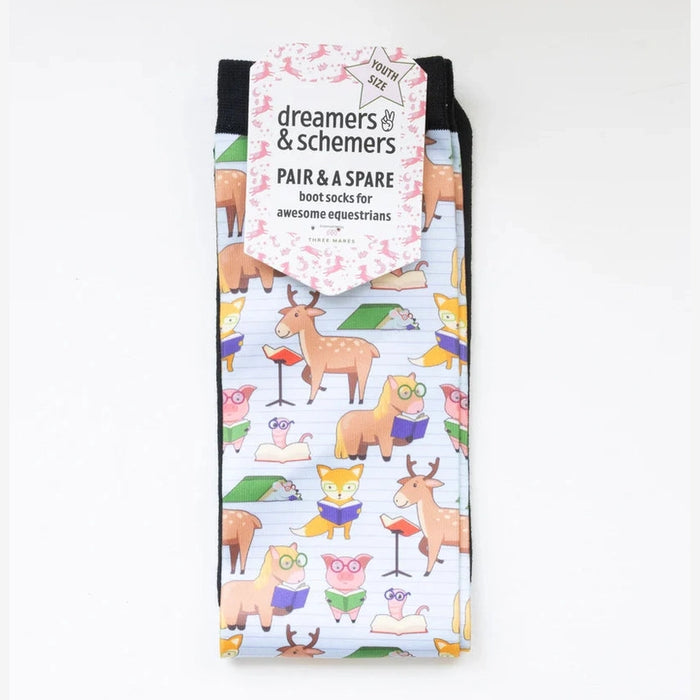 Dreamers & Schemers Kids Riding Socks Pair & a Spare