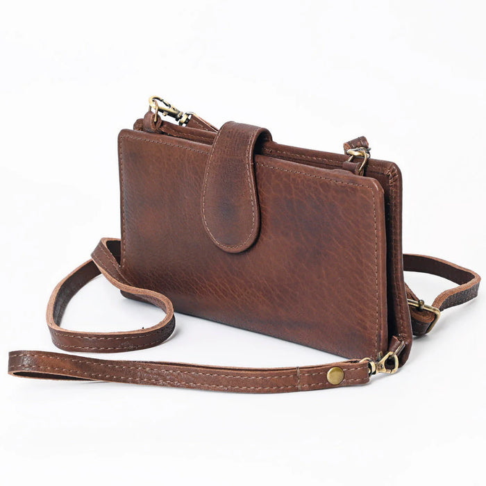 Ella Genuine Leather Wristlet Wallet Bag
