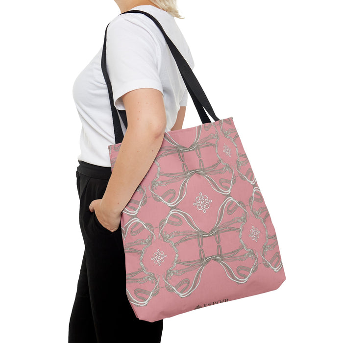 Espoir Tote Bag in Roped Bridles on Rose