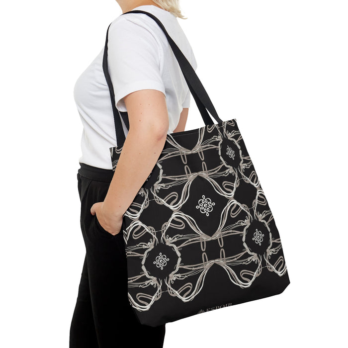 Espoir Tote Bag in Roped Bridles on Black