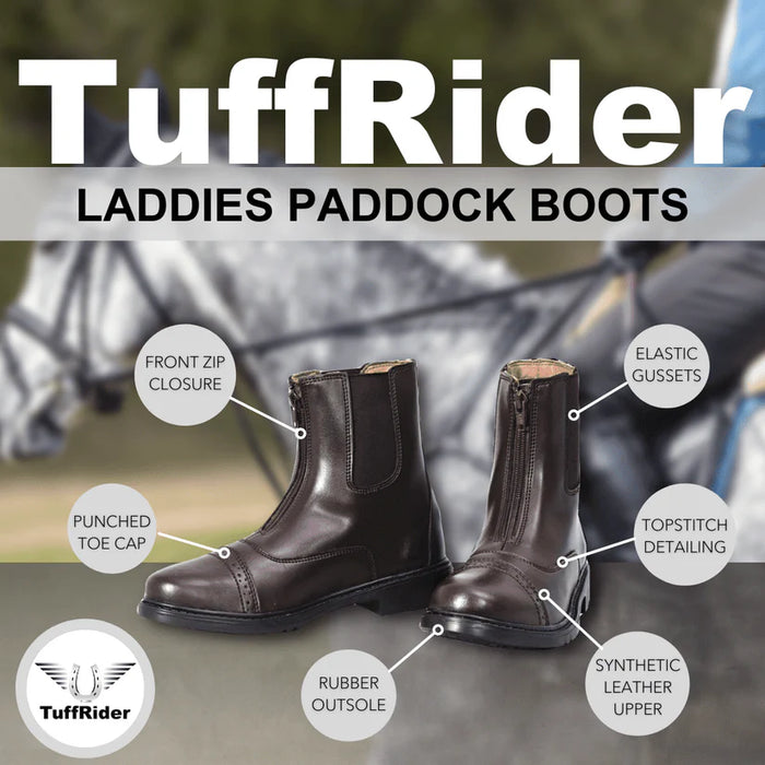 TuffRider Ladies Starter Synthetic Leather Paddock Boots