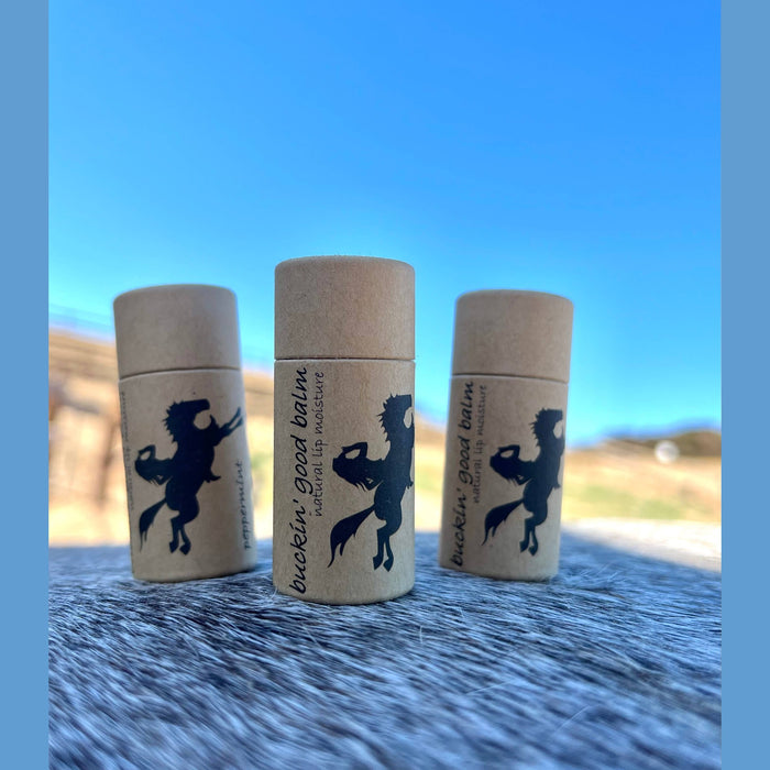 Buckin' Good Lip Balm Peppermint (natural, plastic free)