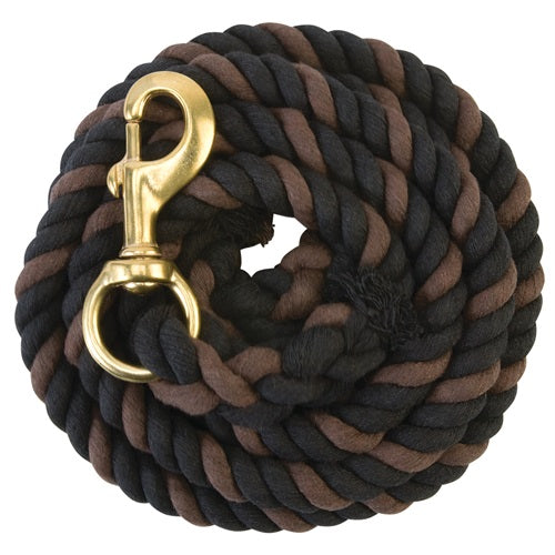Weaver 10' Cotton Lead Rope with Brass Snap