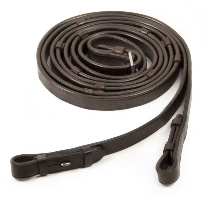 Schockemohle Plain Leather Reins with Stops