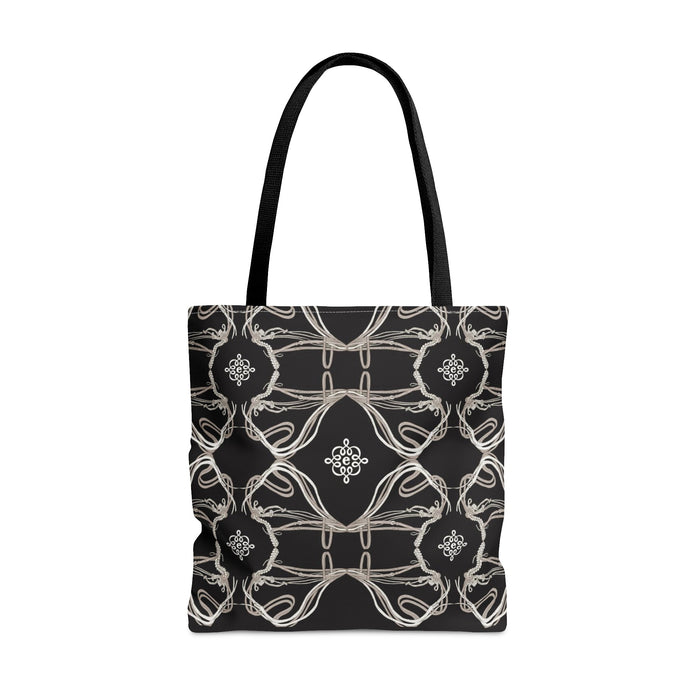 Espoir Tote Bag in Roped Bridles on Black