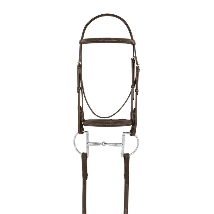 Camelot Fancy Raised Padded Bridle with Laced Reins