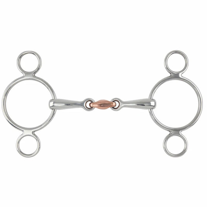 Shires Two Ring Copper Lozenge Gag Bit