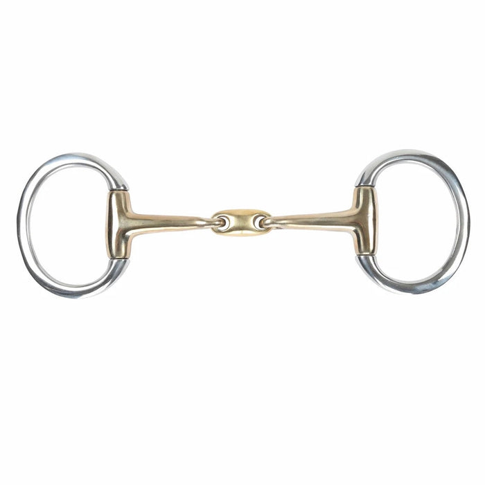 Shires Brass Alloy Oval Link Flat Eggbutt Bit