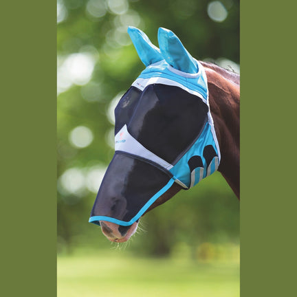 Shires FlyGuard Pro Fine Mesh Fly Mask with Ears & Nose