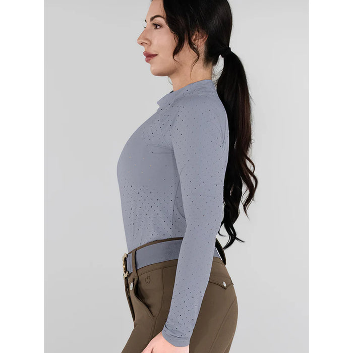 Dapplebay Aircut Mock Neck Long Sleeve Top