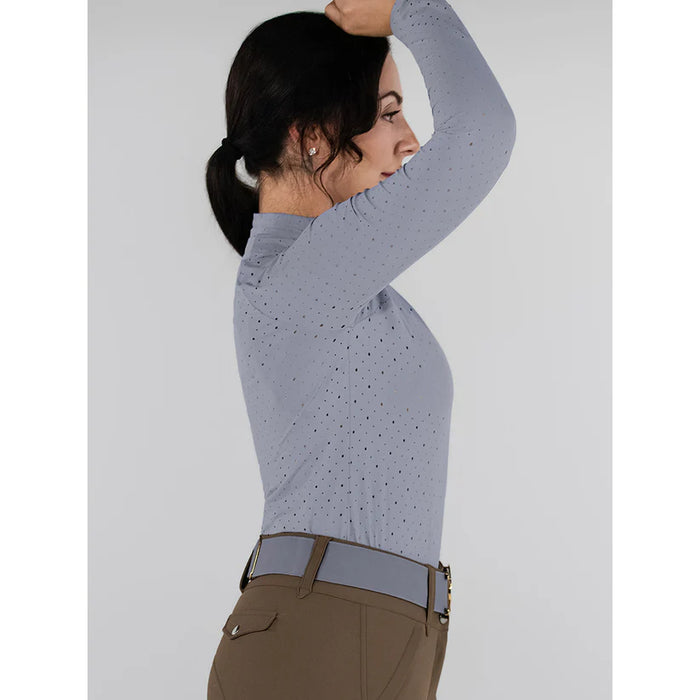 Dapplebay Aircut Mock Neck Long Sleeve Top