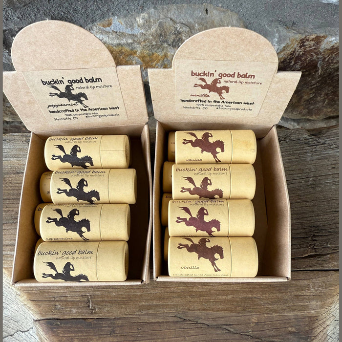 Buckin' Good Lip Balm Peppermint (natural, plastic free)