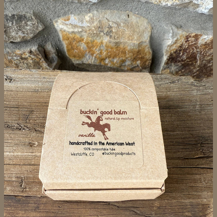 Buckin' Good Lip Balm Vanilla (natural, plastic free)