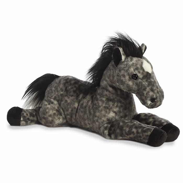 Kelley 12" Plush Grey Horse