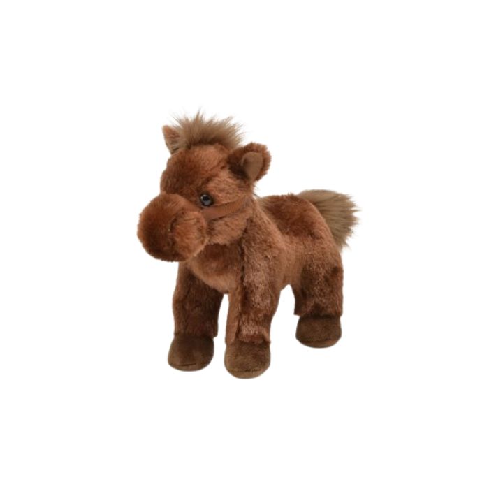 Kelley 8" Plush Standing Horse Brown